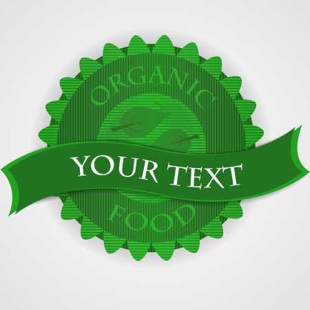 Green stamp on white - sample textのイラスト素材