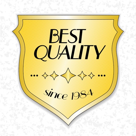 Gold vector best quality stickerのイラスト素材