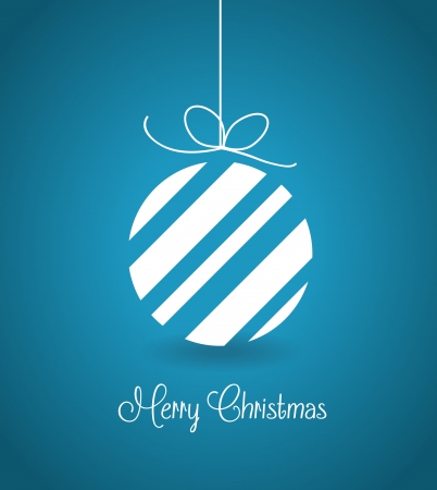 Blue merry Christmas  vector backgroundのイラスト素材