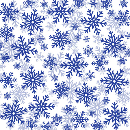 Snowflakes faling vector backgroundのイラスト素材