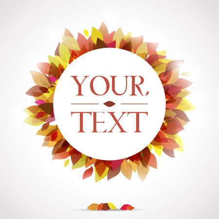 Autumnal background for your textのイラスト素材