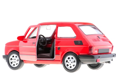 a small family car cult with open doors.の写真素材