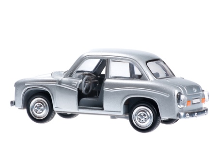 car with open door on white background.の写真素材
