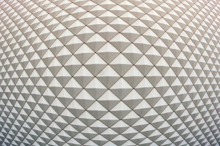 Modern architectural design consisting of squares and triangles.の写真素材