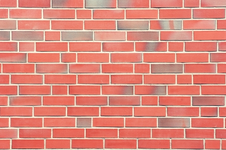 A wall of red bricks.の写真素材