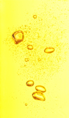 Beer bubbles in the high magnification and close-up.の写真素材