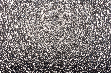 Rough surface on the glass.