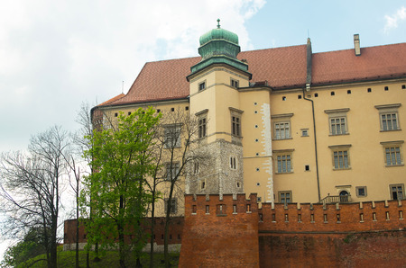 Wawel Castle in Krakow on a sunny day.のeditorial素材