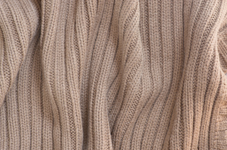 Beige woven fabric ideal for winter thick of interesting formula.の写真素材