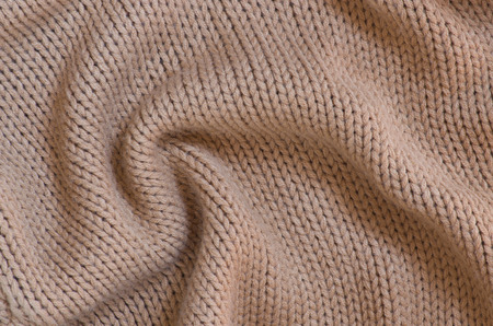 Beige woven fabric ideal for winter thick of interesting formula.の写真素材