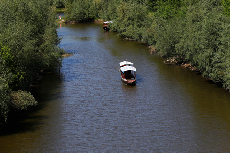 A cruise on Wis?a a small stak in Warsaw.のeditorial素材