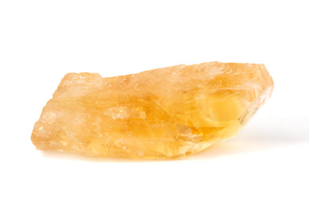 Citrine is yellow quartz and it is a gemstone.の写真素材