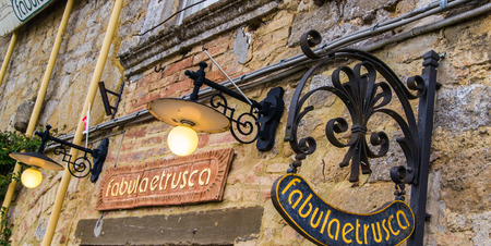 Ancient fairy tail banner in Tuscanyのeditorial素材
