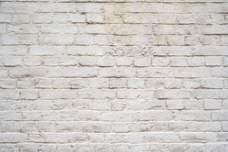 High resolution Texture Background of old white painted brick wallの写真素材
