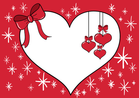 hearts background. Easy to edit.のイラスト素材