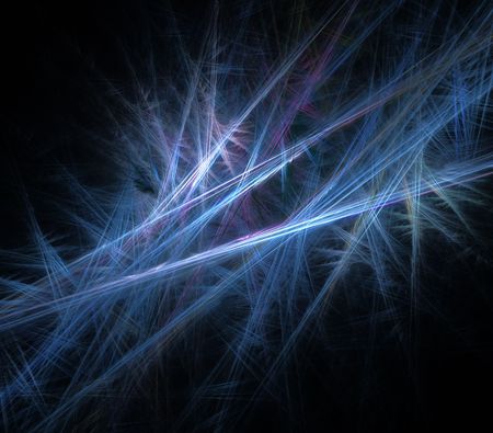 Abstract fractal illustration of some icy veins.の写真素材