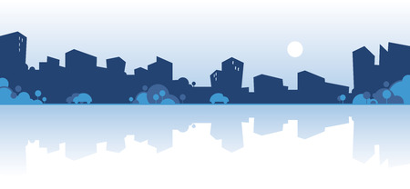 City skylineのイラスト素材