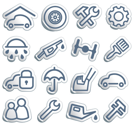 Cars and spare partsのイラスト素材