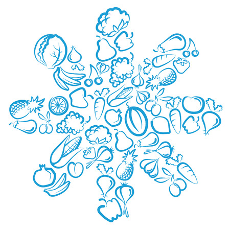 Symbol of the frozen foodsのイラスト素材