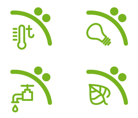 Symbols of economy of municipal expensesのイラスト素材