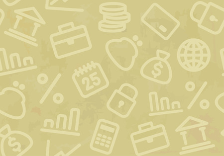 Finance and Banking seamless background のイラスト素材