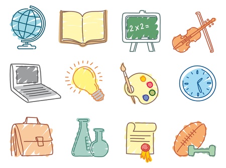 Education iconsのイラスト素材