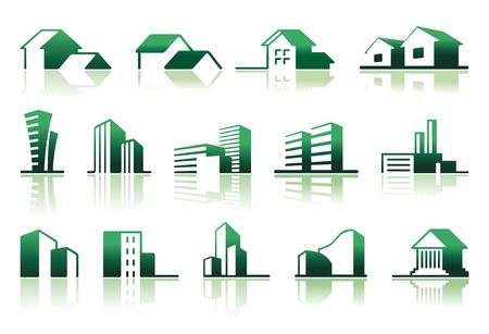 Real estate symbolsのイラスト素材
