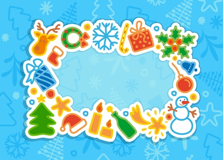 New Year's background a frameworkのイラスト素材