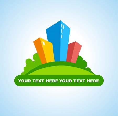 Symbol of the city real estateのイラスト素材