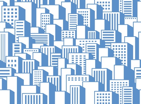 Seamless background of a cityのイラスト素材
