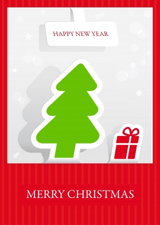 Congratulatory Christmas card のイラスト素材