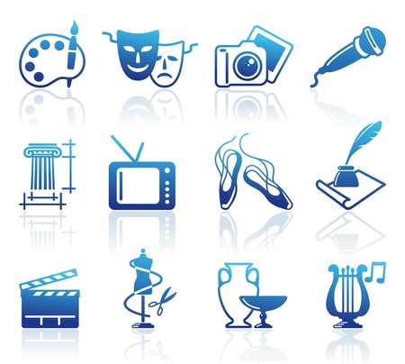 Culture and Art  iconsのイラスト素材