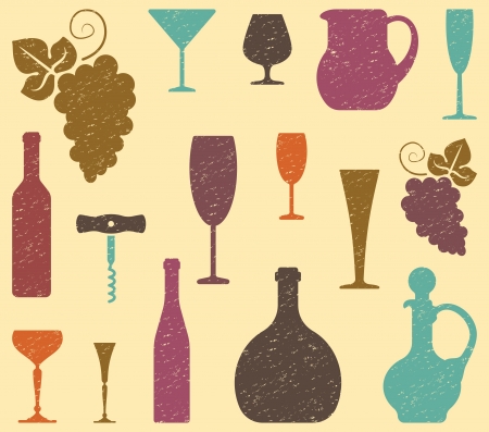 Wine backgroundのイラスト素材