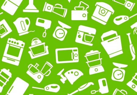 Background of kitchen home appliancesのイラスト素材