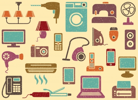 Home appliancesのイラスト素材