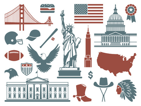 Symbols of the USAのイラスト素材