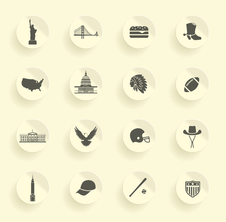 Symbols of the USAのイラスト素材