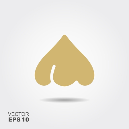 Garlic flat icon vector, colorful logo illustration isolated on whiteのイラスト素材