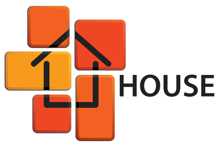 Vector symbol about the house imageのイラスト素材