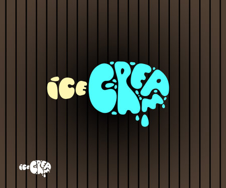 Ice-cream on a stick vector illustrationのイラスト素材