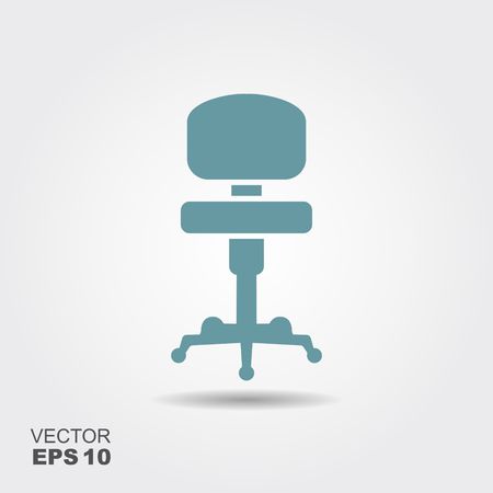 Chair. Flat vector iconのイラスト素材