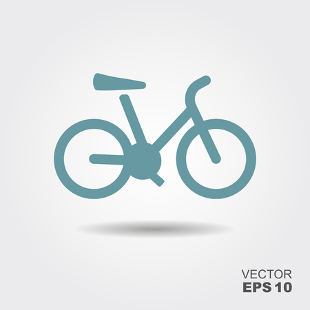 Bicycle, bike icon vector illustration on light background.のイラスト素材