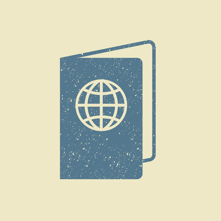 Passport icon vector illustration. Concept icons travel and tourism.のイラスト素材