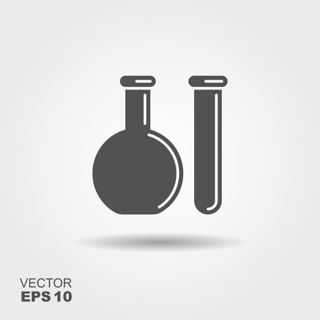 Chemical flask and test tube.のイラスト素材