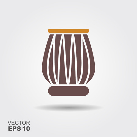 Indian drums tabla iconのイラスト素材