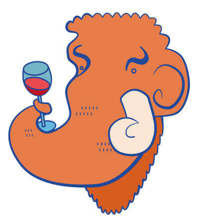 Cute dinosaur vector colorful and funny computer graphicのイラスト素材