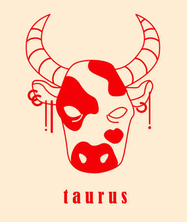 Illustration of astrological zodiac sign vector colorful computer graphicのイラスト素材