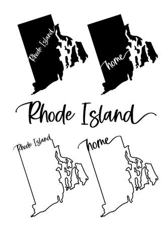 Stylized map of the U.S. State of Maryland vector illustrationのイラスト素材