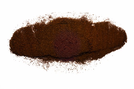 Nice coffee pile on white isolated backgroundの写真素材