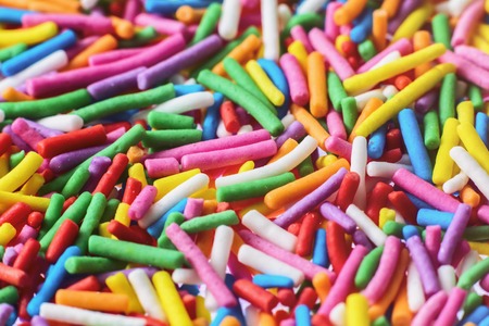 Many sprinkles close upの写真素材